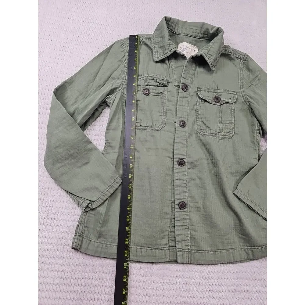 American Eagle Shirt Womens Medium Green Button Front Outdoor Hiking Gorpcore - Picture 2 of 7